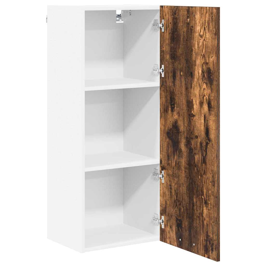 Hanging Cabinet with Shelf Riga Smoked Oak 40 x 31 x 100 cm
